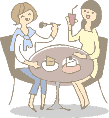 ノートパソコンを使っている女性