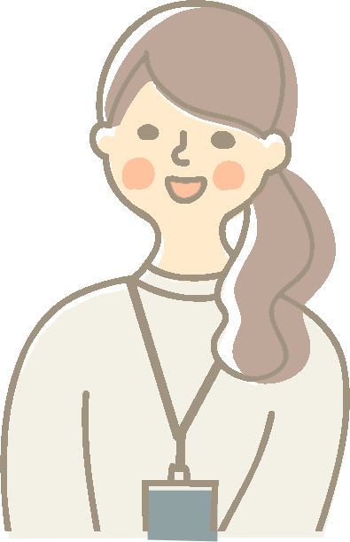 受講者（女子学生）のイラスト